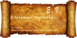 Edelmayer Veronika névjegykártya